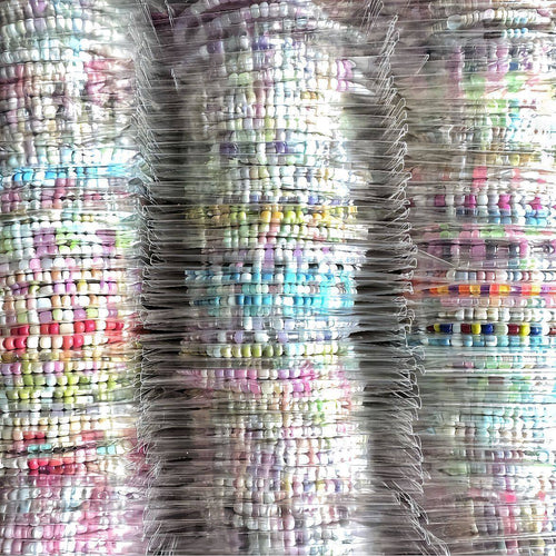 High-quality appearance level, milky white beads for bracelets and hand chains, exhibition materials with an "ins" style