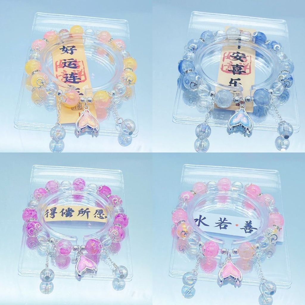 High-quality appearance-level student friend exclusive bracelet in PVC packaging, string bracelet for night market stall, 100 pieces in batch, small accessories